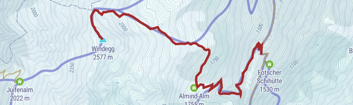 Route map: Fotscher Windegg
